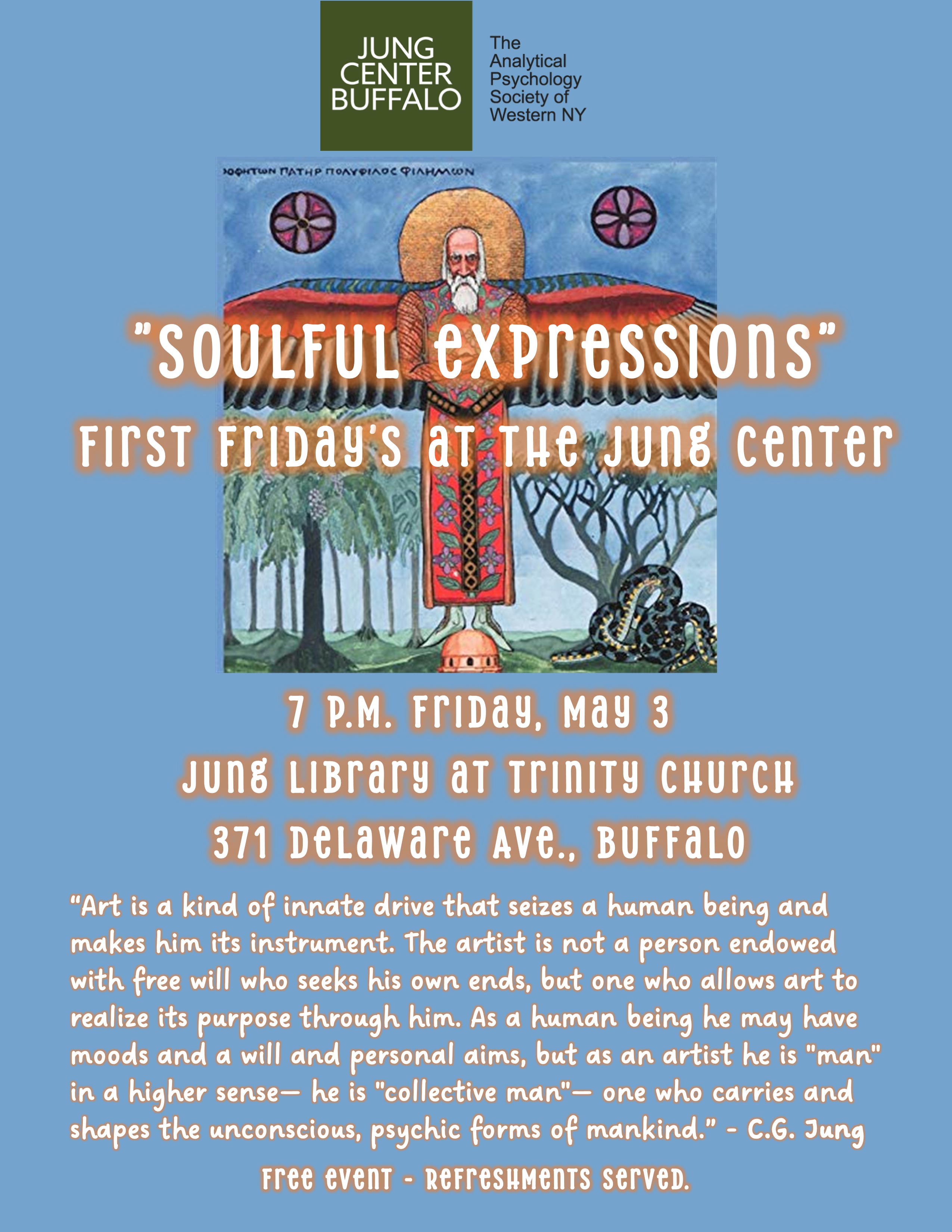 Soulful Expressions' First Fridays at the Jung Center Image