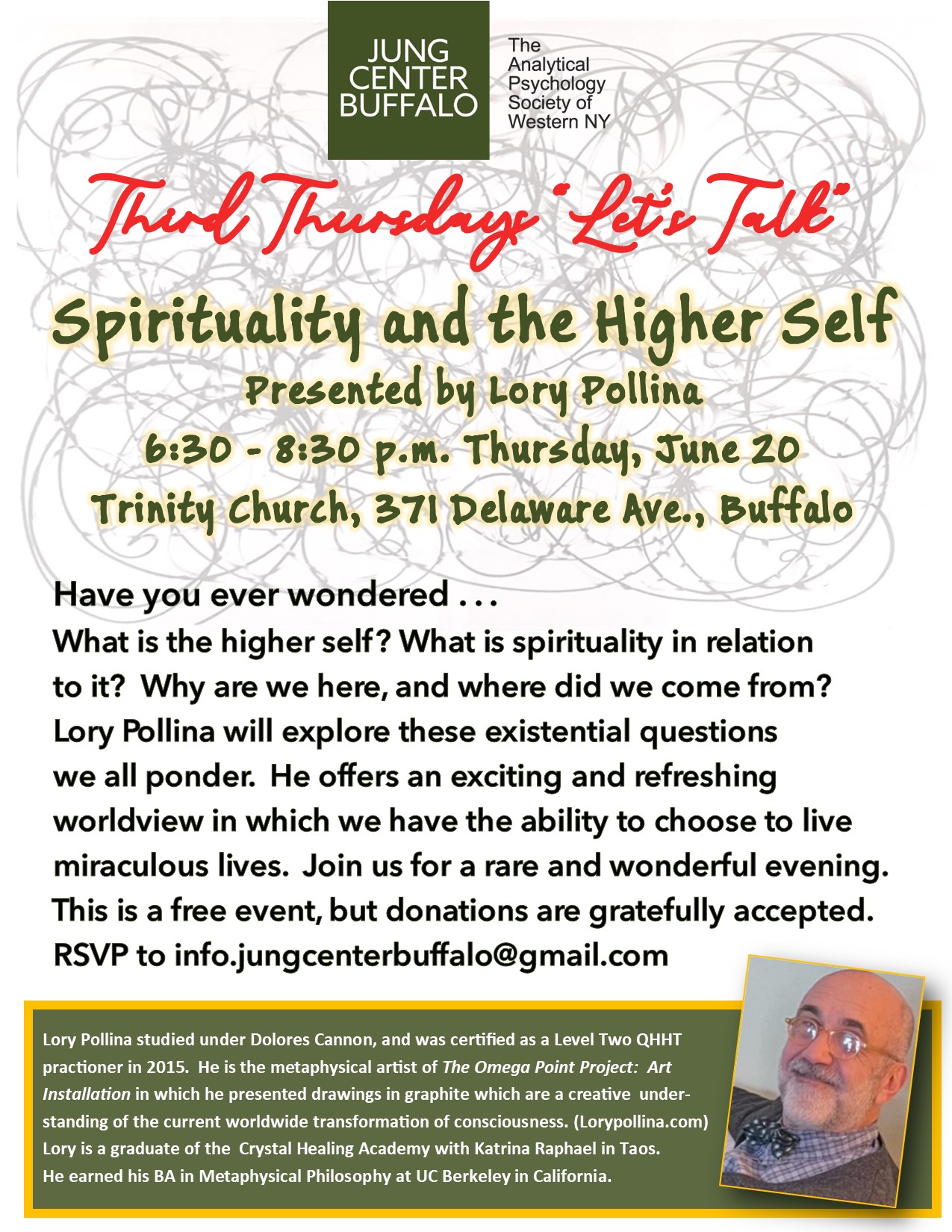 THIRD THURSDAYS "Let's Talk" Spirituality and the Higher Self Image